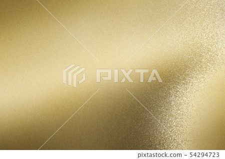 Glowing brushed gold foil metallic sheet, abstract 54294723