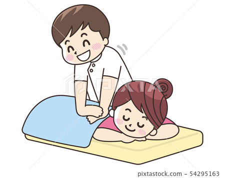 插图素材: 执行治疗的女按摩师的人 查看全部