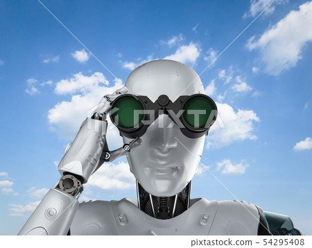 Robot with binoculars 54295408