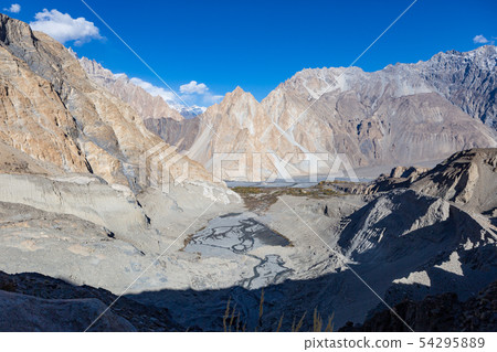 passu mountain from White glacier passu mountain from White glacier 54295889