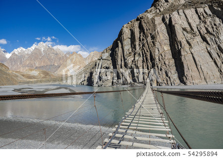 Hussaini Hanging Bridge.pakistan 54295894
