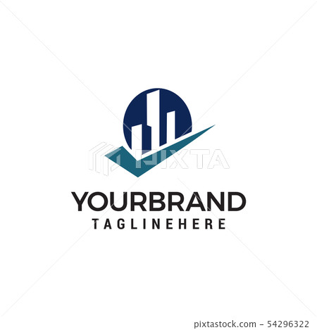 building checkmark Logo Template design building checkmark Logo Template design 54296322