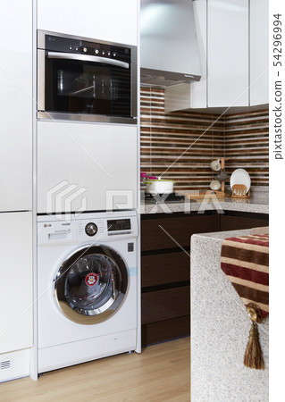 Kitchen, interior, washing machine, 54296994