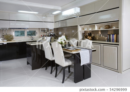 Apartment, kitchen, living, dining table, 54296999