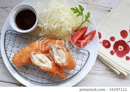 Sashimi cutlet with cheese 54297112