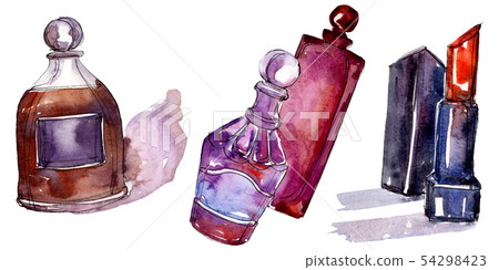 Fashionable sketch glamour illustration in a watercolor style isolated element. Watercolour Fashionable sketch glamour illustration in a watercolor style isolated element. Watercolour 54298423