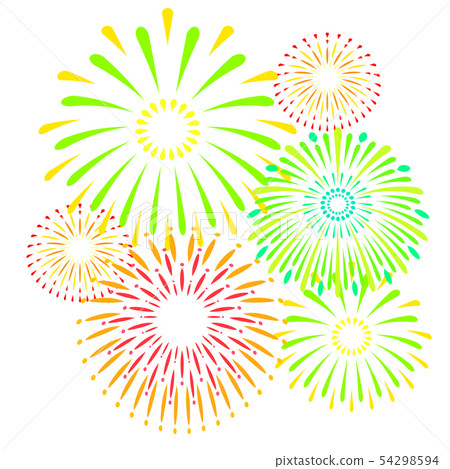 煙花的插圖素材 54298594