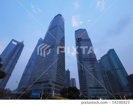 上海/東海/陸家嘴上海黃金中心/上海國際金融中心，中國上海 54298925