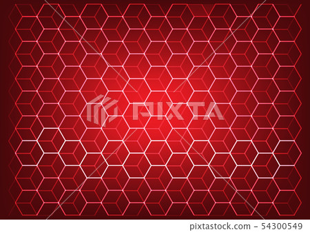Abstract science and technology concept with hex 54300549