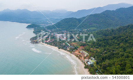 Aerial of Klong Prao beach at Koh Chang 54300801