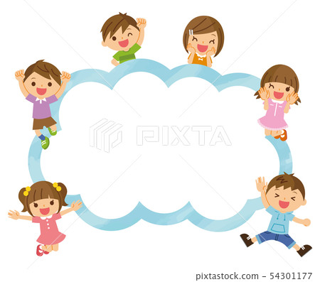 Children group frame - Stock Illustration [54301177] - PIXTA