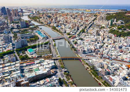 臺灣高雄愛河景觀 Kaohsiung River, Taiwan, Asia 54301473