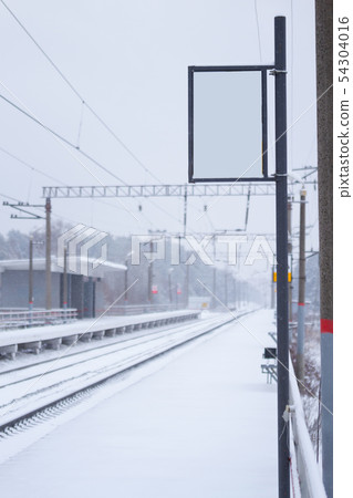 empty railroad station 54304016