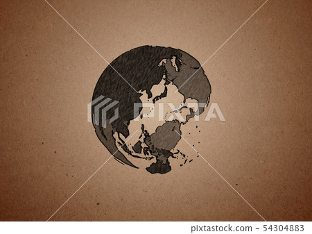 Abstract earth drawn with pencil on paper Abstract earth drawn with pencil on paper 54304883