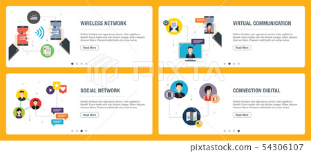 Wireless network, virtual communication, social Wireless network, virtual communication, social 54306107