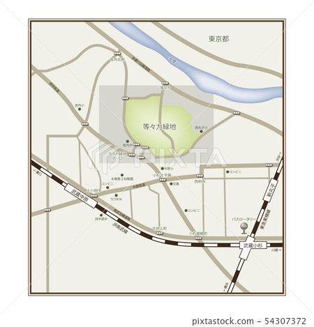 Todoriki Green Area Map Todoriki Green Area Map 54307372