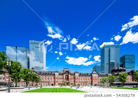 Tokyo Station Marunouchi mouth Station front view 54308279