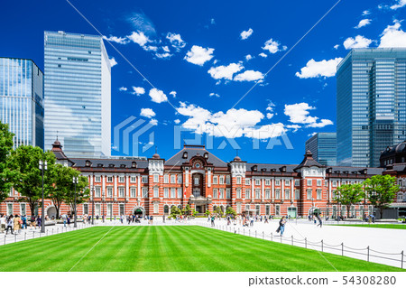 Tokyo Station Marunouchi mouth Station front view 54308280