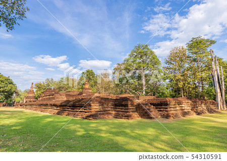 Wat Phra Kaeo temple in Kamphaeng Phet Historical Wat Phra Kaeo temple in Kamphaeng Phet Historical 54310591