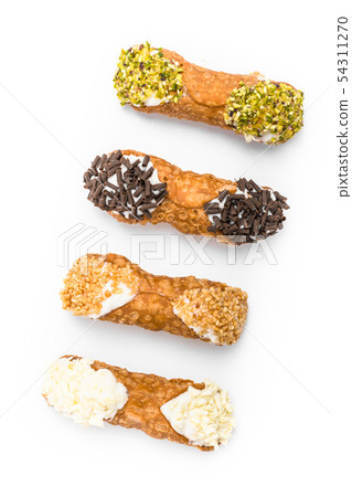 Traditional sicilian canoli Traditional sicilian canoli 54311270