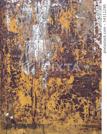 Rusty metallic steel plate 54311290