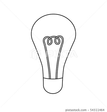 Outline light bulb icon. Lamp icon logo. Energy Outline light bulb icon. Lamp icon logo. Energy 54311464