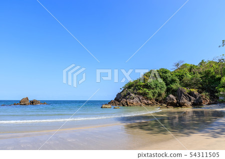 Clear turquoise blue sea at Bo Thong Lang Bay, Clear turquoise blue sea at Bo Thong Lang Bay, 54311505