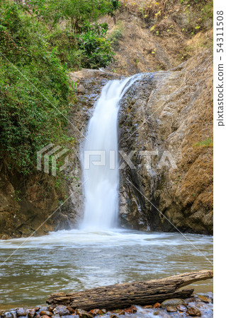 Waterfall in Chae Son National Park, Lampang, 54311508