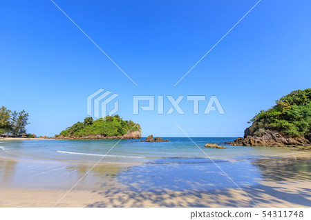 Clear turquoise blue sea at Bo Thong Lang Bay, Clear turquoise blue sea at Bo Thong Lang Bay, 54311748