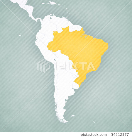 Map of South America - Brazil Map of South America - Brazil 54312377