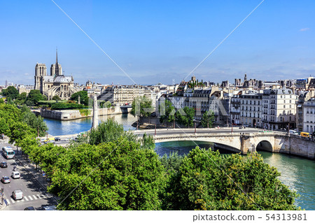 Notre Dame de Paris Cathedral on the Cite Island Notre Dame de Paris Cathedral on the Cite Island 54313981
