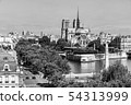 Notre Dame de Paris Cathedral on the Cite Island 54313999