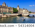 Conciergerie Castle and Bridge of Change. Paris  54314004