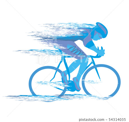 Cycling race stylized backgrond 54314035