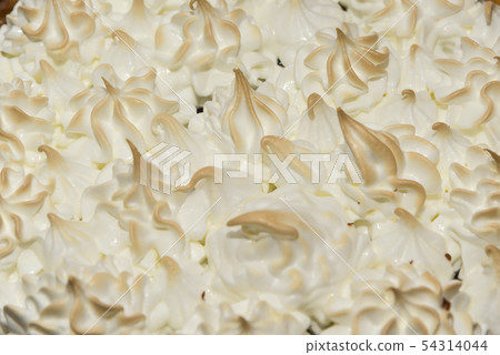 fresh meringue cake on the wooden table meringue fresh meringue cake on the wooden table meringue 54314044