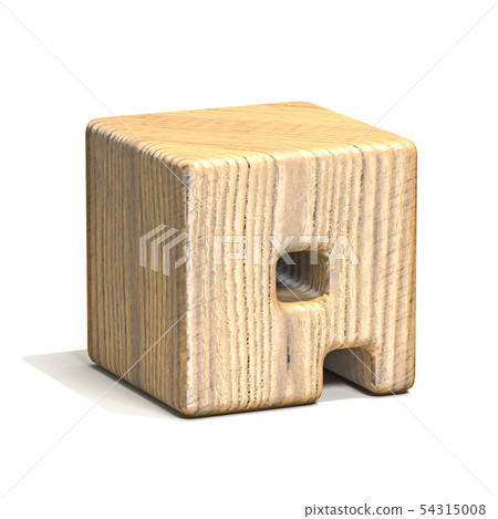 Solid wooden cube font Letter Q 3D Solid wooden cube font Letter Q 3D 54315008