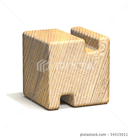 Solid wooden cube font Letter N 3D Solid wooden cube font Letter N 3D 54315011