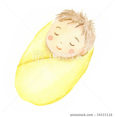 watercolor swaddle