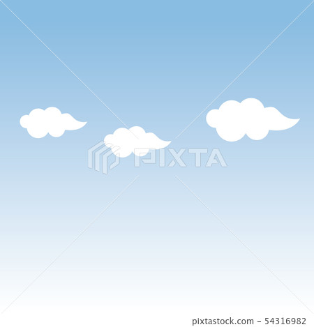  Blue sky and clouds 54316982