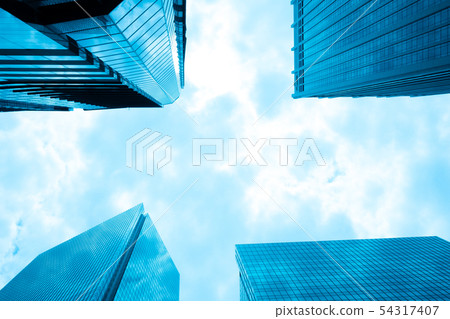 Looking up at the building Looking up at the building 54317407