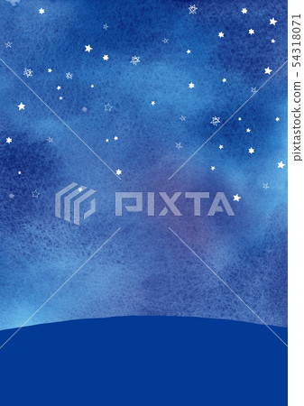 夜空水彩背景例證 插圖素材 圖庫