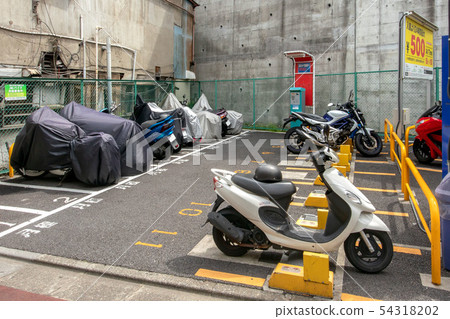 Bicycle parking lot Bicycle parking lot 54318202