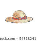 Straw hat illustration 54318241