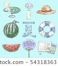 Summer artistic illustration set 54318363