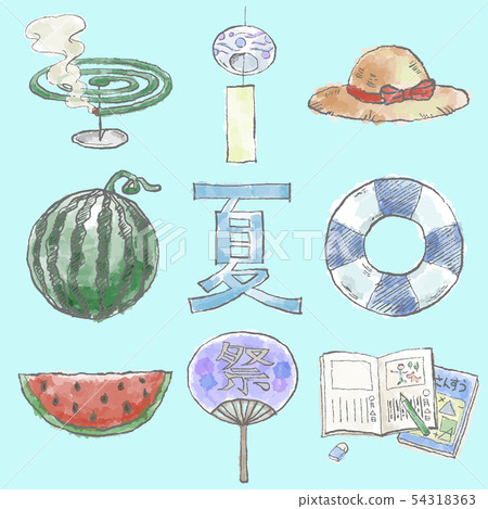 夏天藝術插畫集 夏天藝術插畫集 54318363