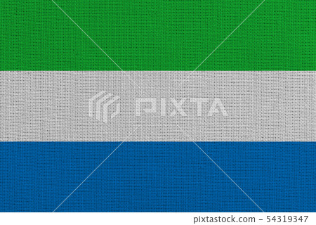 sierra leone fabric flag 54319347