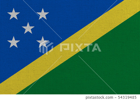 Solomon Islands fabric flag 54319485