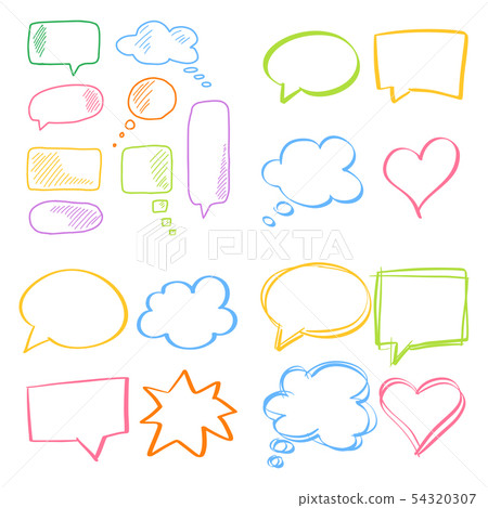 Mind clouds templates set Mind clouds templates set 54320307