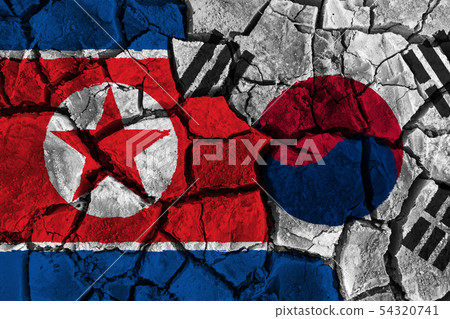 Crisis and confliction concept of South korea and Crisis and confliction concept of South korea and 54320741