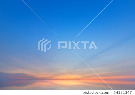 blue dramatic sunset sky texture background. blue dramatic sunset sky texture background. 54321347